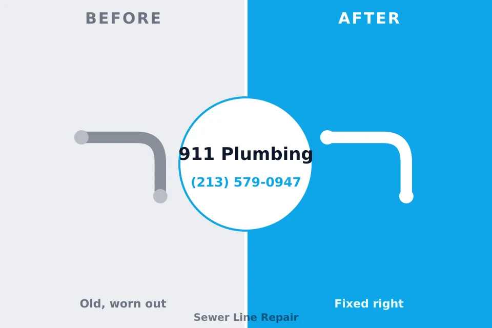 Before and after: plumbing repair Enetai, WA